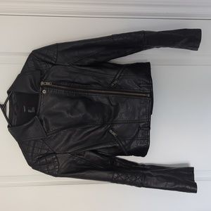 Faux leather jacket (cropped)